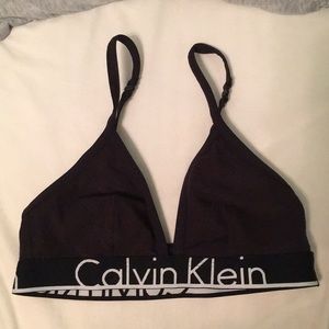 calvin klein triangle bralette